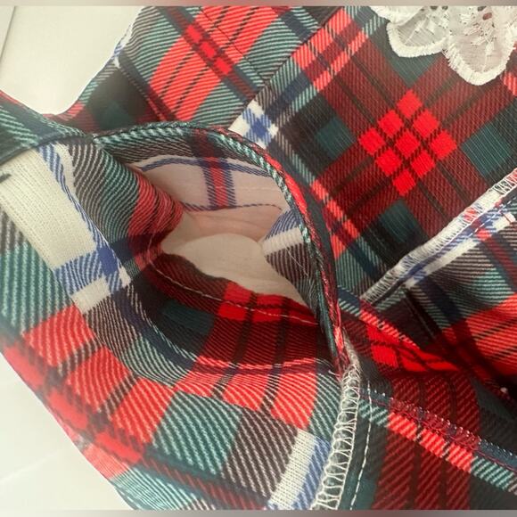 Vintage Lee mini plaid skirt SzS well made perfect condition Halloween skirt - Picture 12 of 15